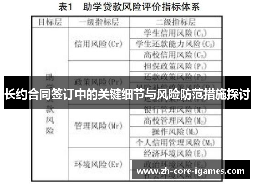 长约合同签订中的关键细节与风险防范措施探讨 长约合同签订中的关键细节与风险防范措施探讨